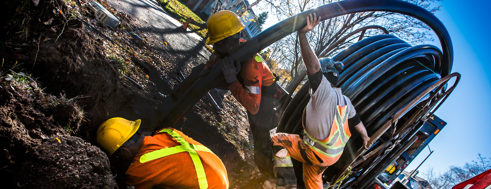 trinity communication services underground infrastructure duct drilling conduit vac